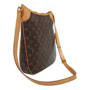 Louis Vuitton Leather Bag Monogram Brown Odeon Shoulder